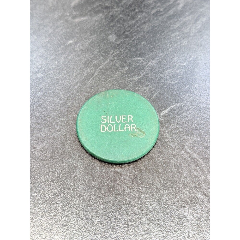 80 Cent Silver Dollar Casino Clay Gaming Drink Token Chip HTF Unique Denominat
